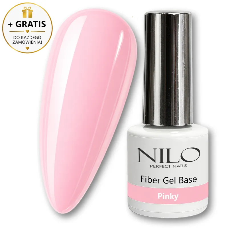 Baza Hybrydowa Fiber Base Pinky 10ml NILO Perfect Nails